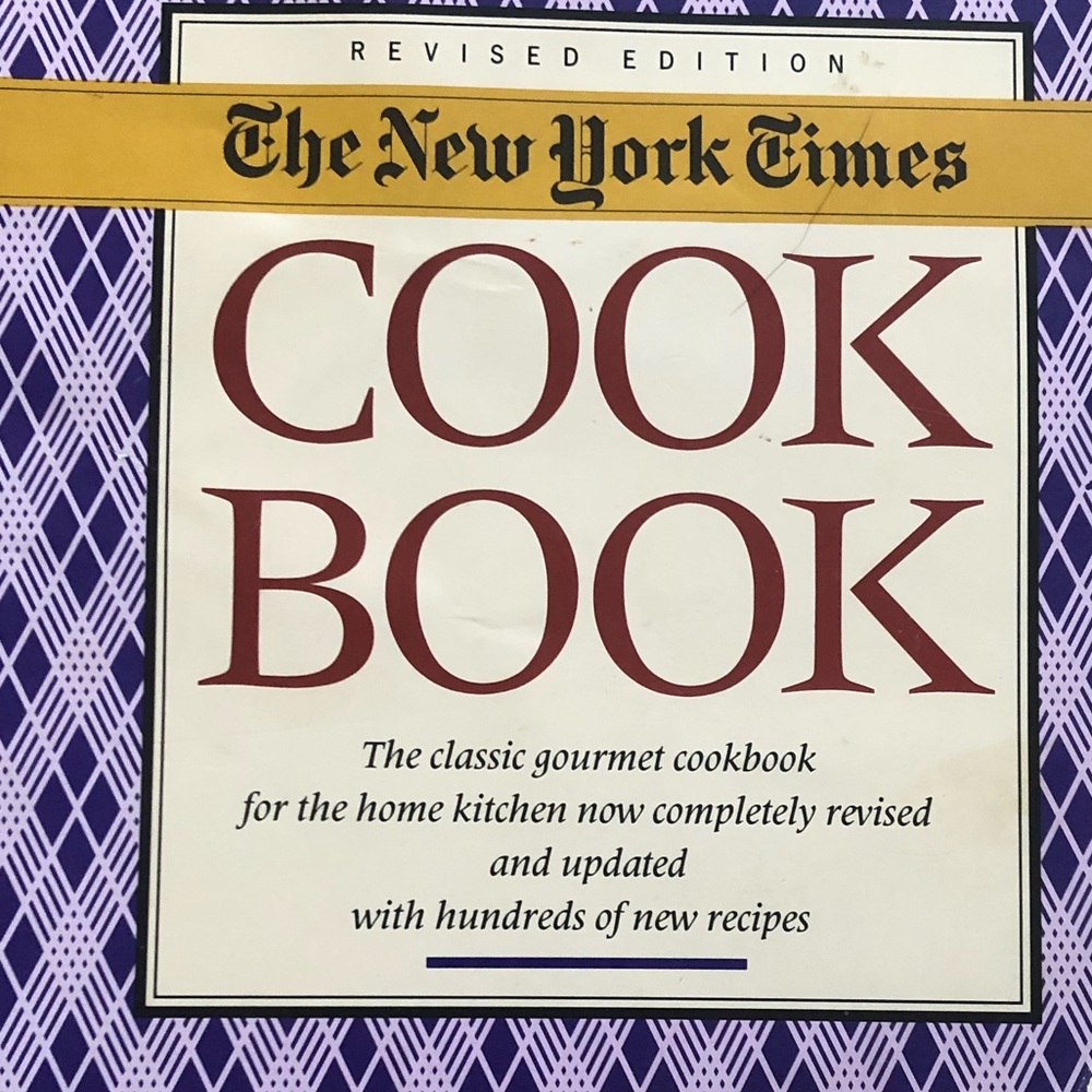 Vintage cook book 1990 New York Times Revised Edition Cook Book